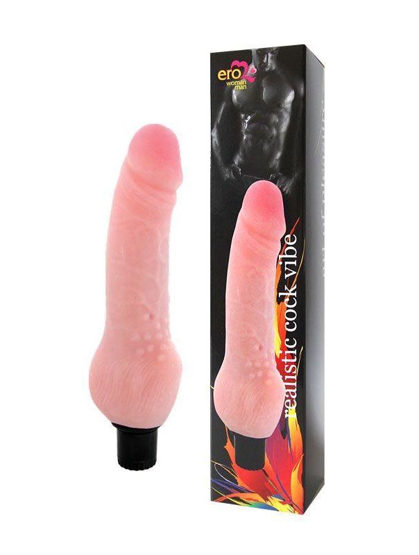 Вибратор телесного цвета Realistic Cock Vibe (19,5 см)