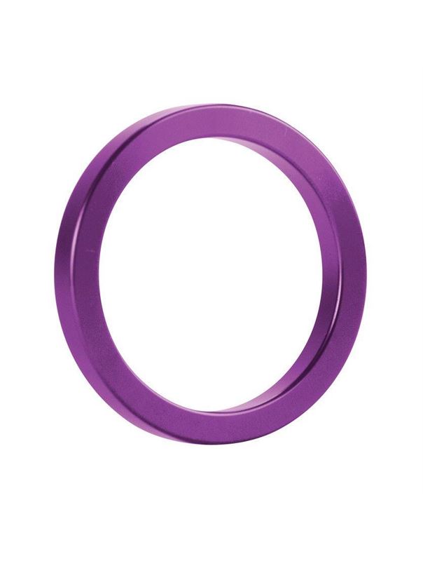 Фиолетовое металлическое эрекционное кольцо Metal Cockring