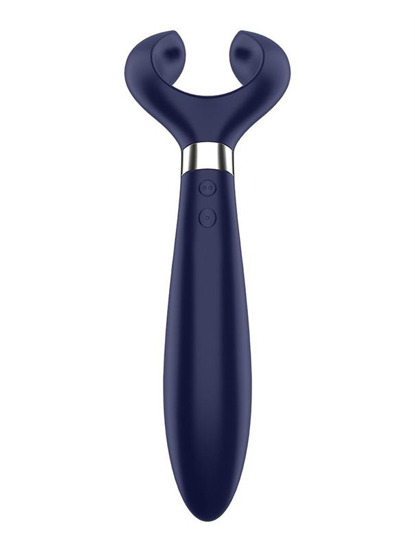 Синий вибромассажер для пар Satisfyer Endless Fun