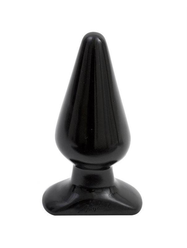 Черная анальная пробка Butt Plugs Smooth Classic Large (14 см)