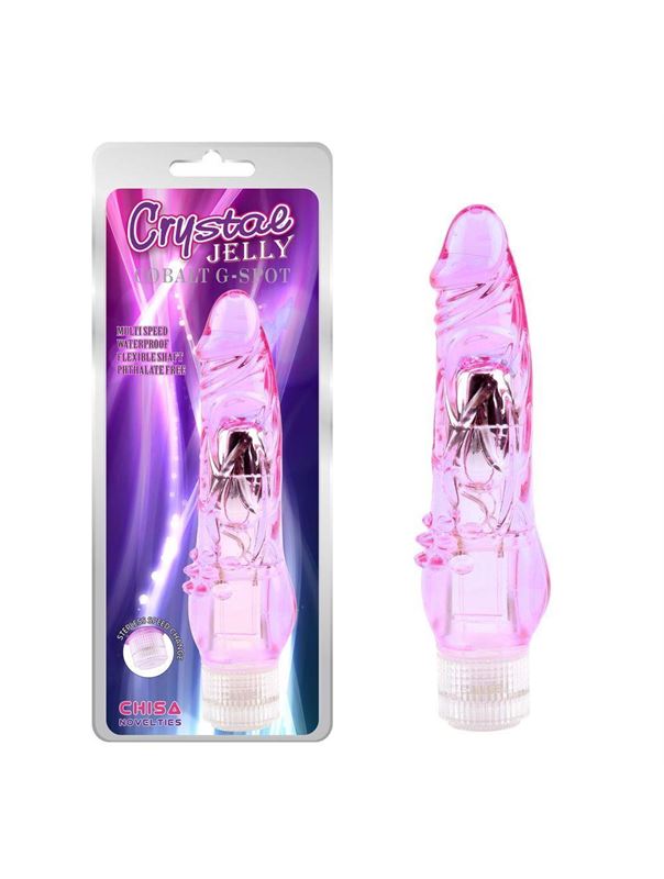 Фиолетовый вибратор Cobalt G-Spot с шипами (21 см)