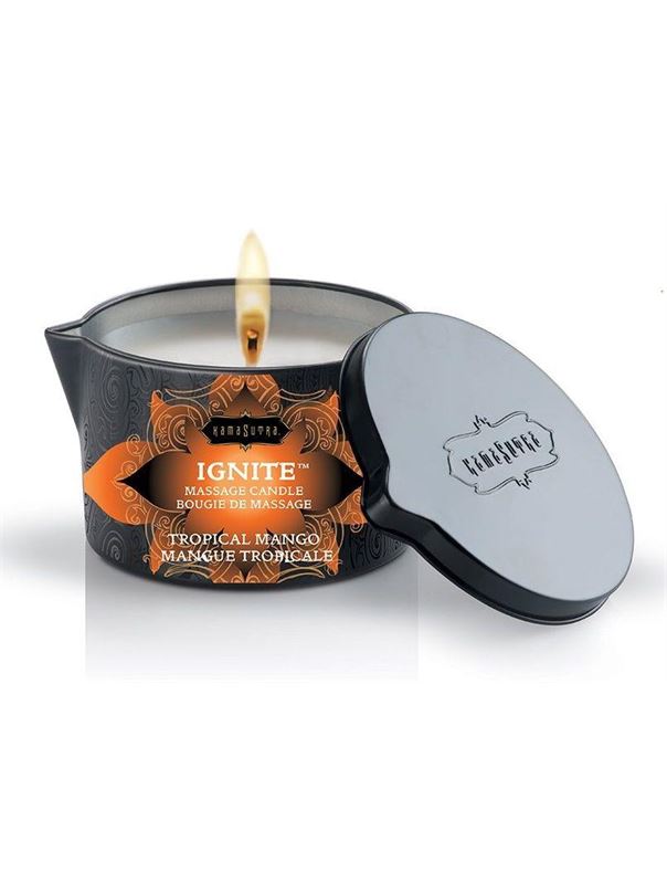 Массажная свеча Ignite Tropical Mango с ароматом манго (170 гр)