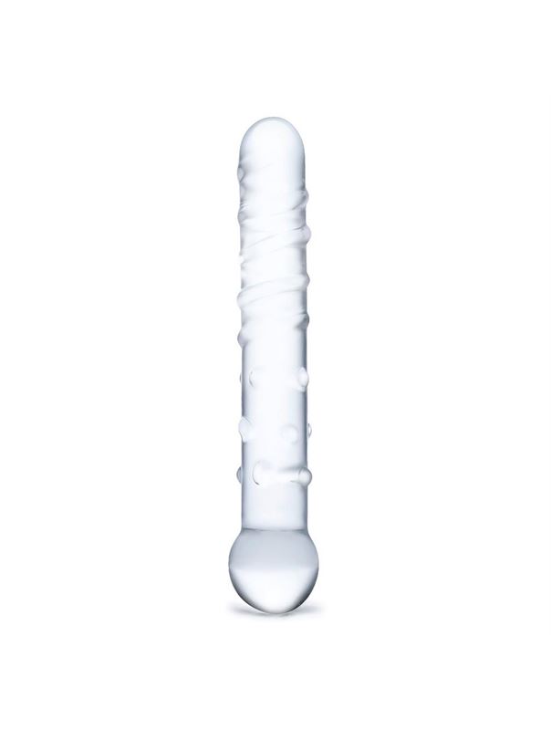 Стеклянная прозрачная палочка-фаллос Callisto Clear Glass Dildo (18 см)