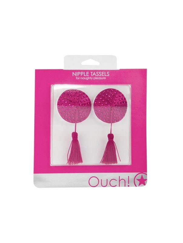 Розовые круглые пестисы Nipple Tassels Round