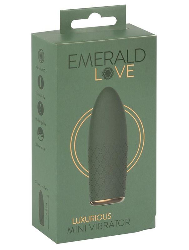 Зеленый мини-вибратор Luxurious Mini Vibrator (11,5 см)