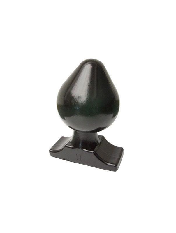 Чёрная анальная пробка All Black Gijs Butt Plug (19 см)