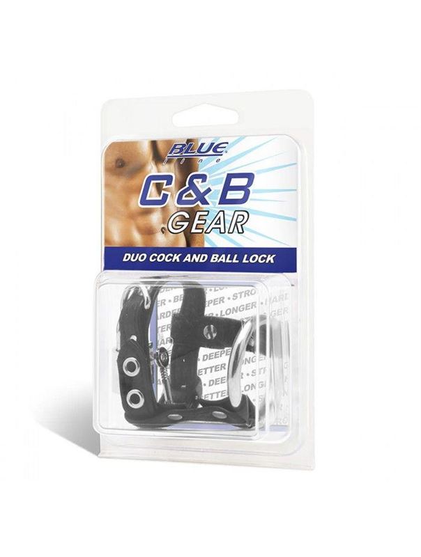 Утяжка на пенис на замочке Duo Cock And Ball Lock