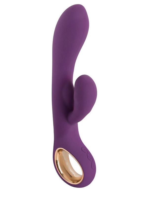 Фиолетовый вибратор кролик Rabbit Petit (18,7 см)