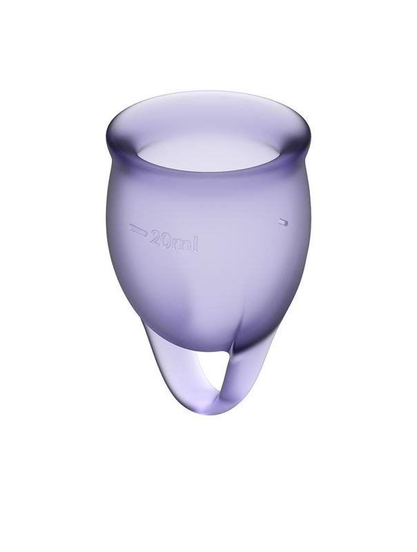 Набор фиолетовых менструальных чаш Feel Confident Menstrual Cup