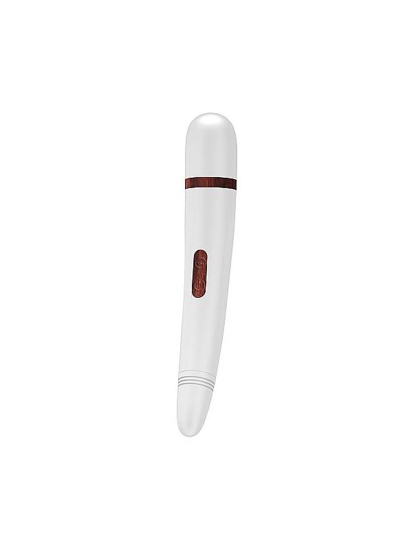 Белый фаллоимитатор с вибрацией Yla White - 19 см.