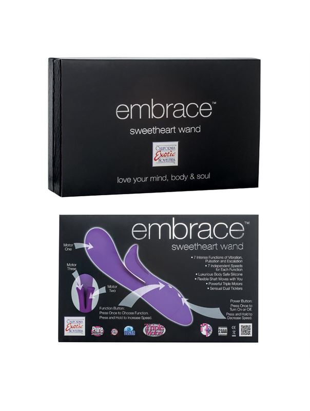 Вибратор Embrace- sweetheart wands фиолетовый