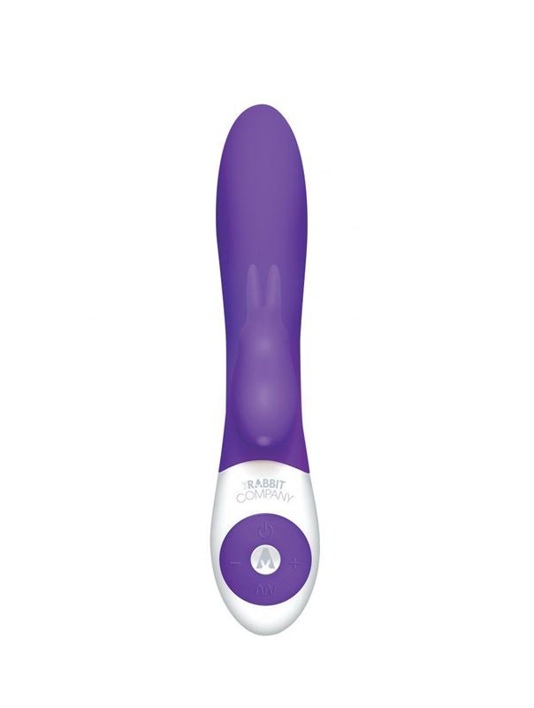 Фиолетовый вибратор-ротатор The Vibrating Rabbit - 22 см.
