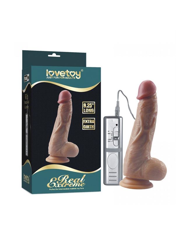 Телесный вибратор Real Extreme Extra Girth 8.25 (20 см)