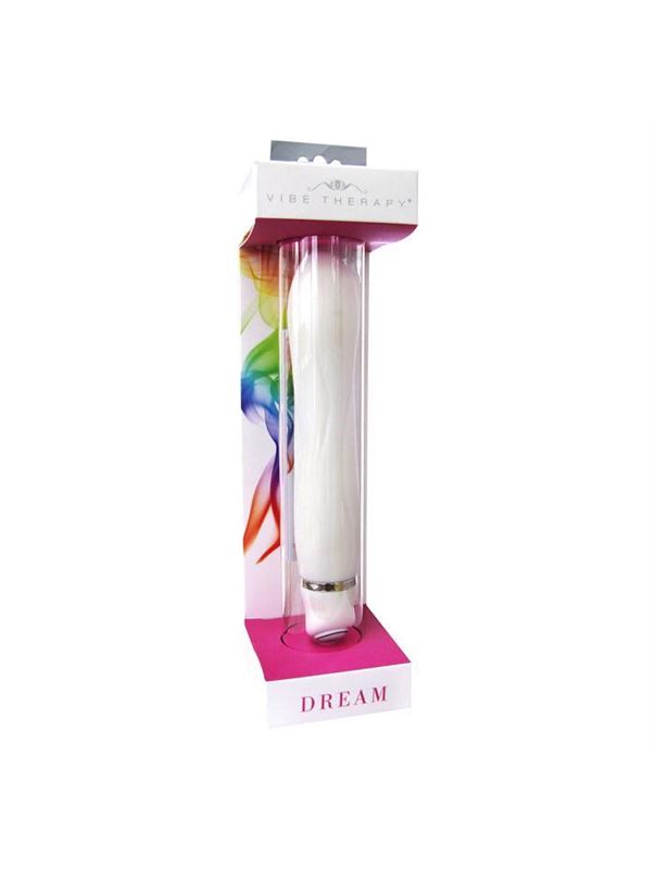 Белый вибратор VIBE THERAPY DREAM из силикона - 16 см.