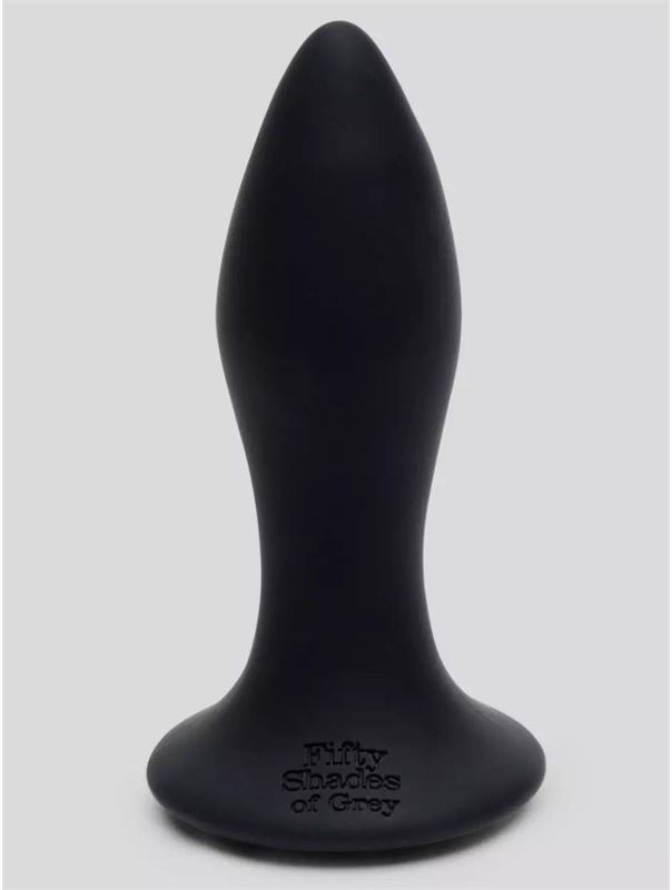 Черная анальная вибропробка Sensation Rechargeable Vibrating Butt Plug (8,9 см)