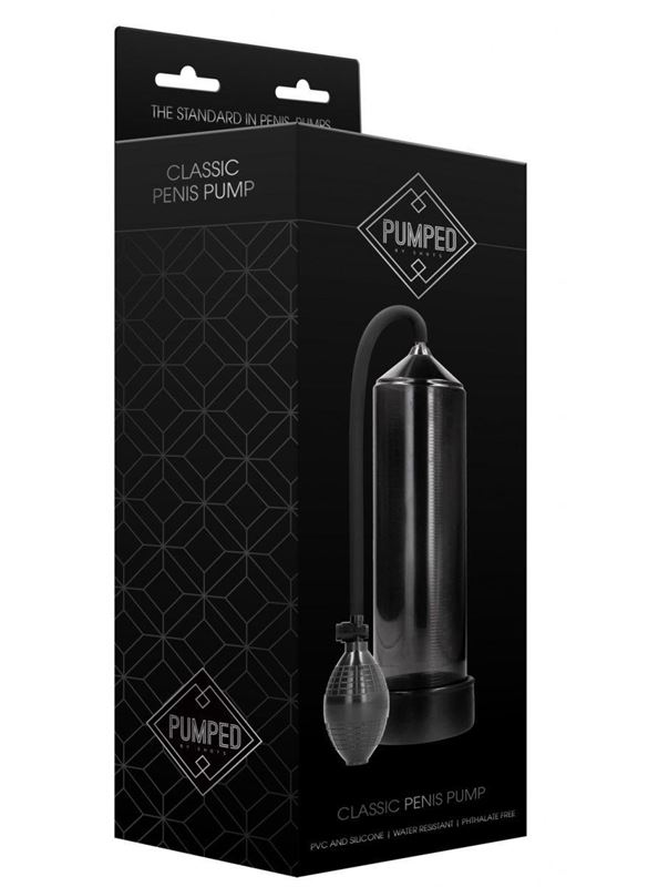 Черная ручная вакуумная помпа для мужчин Classic Penis Pump