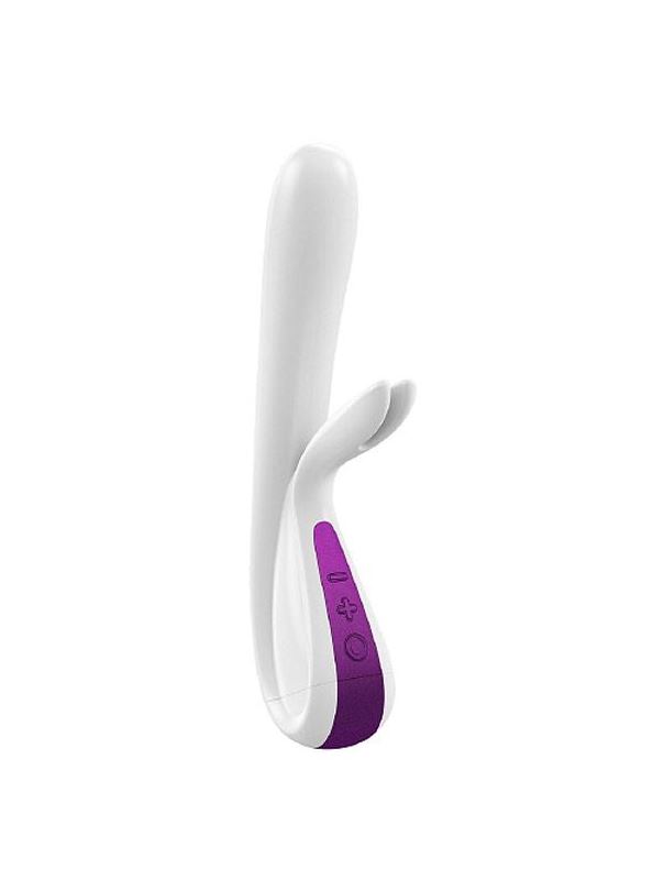 Фиолетовый вибратор-кролик OVO K5 (21 см)