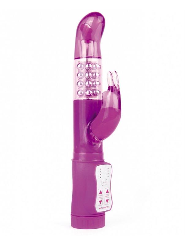 Фиолетовый перезаряжаемый вибратор Rechargeable Rabbit (22 см)