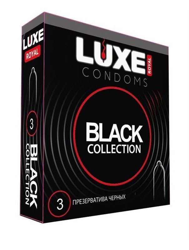 Черные презервативы LUXE Royal Black Collection (3 шт)