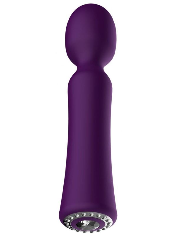 Фиолетовый универсальный массажер Wand Pearl - 20 см.