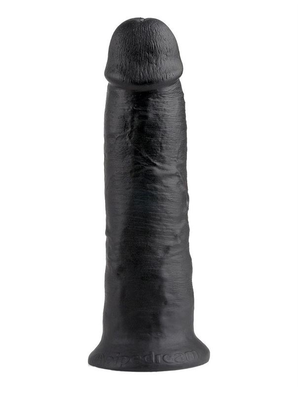 Чёрный фаллоимитатор-гигант 10" King Cock (25,4 см)