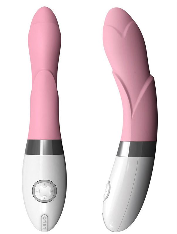 Розовый вибратор украшенный лепестками Iris Pink