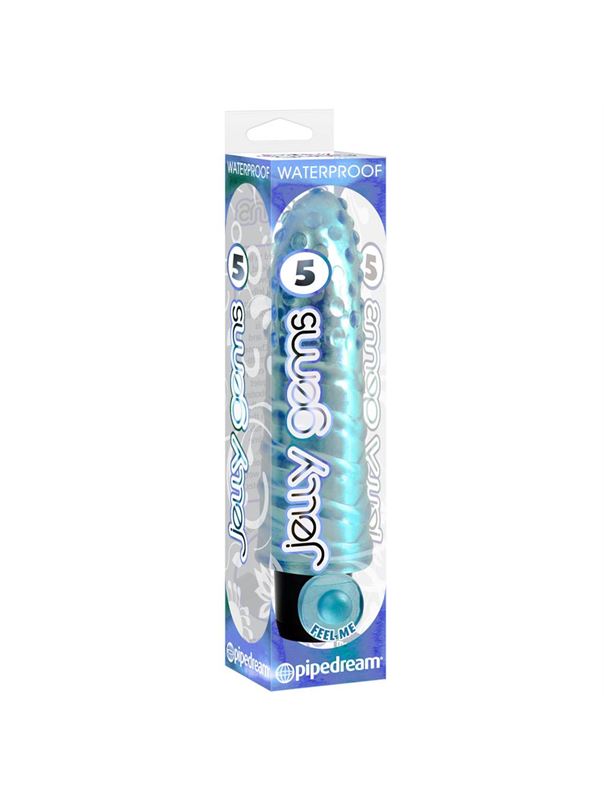 Вибратор Jelly Gems 5 Blue