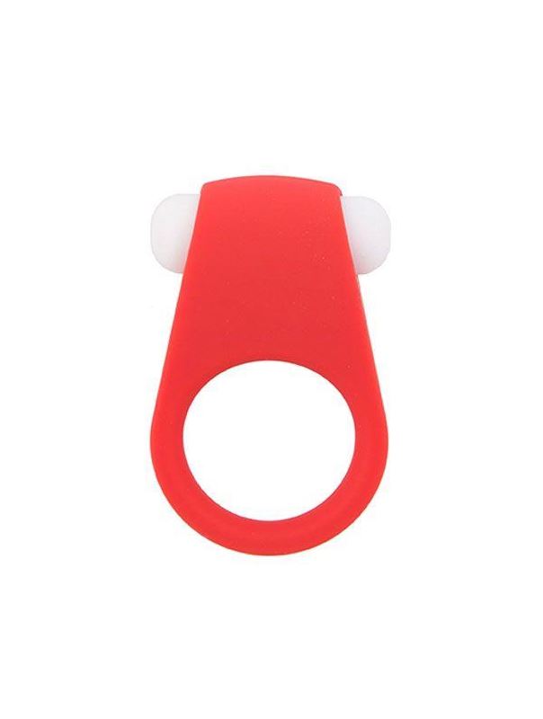 Красное эрекционное кольцо LIT-UP SILICONE STIMU RING 4