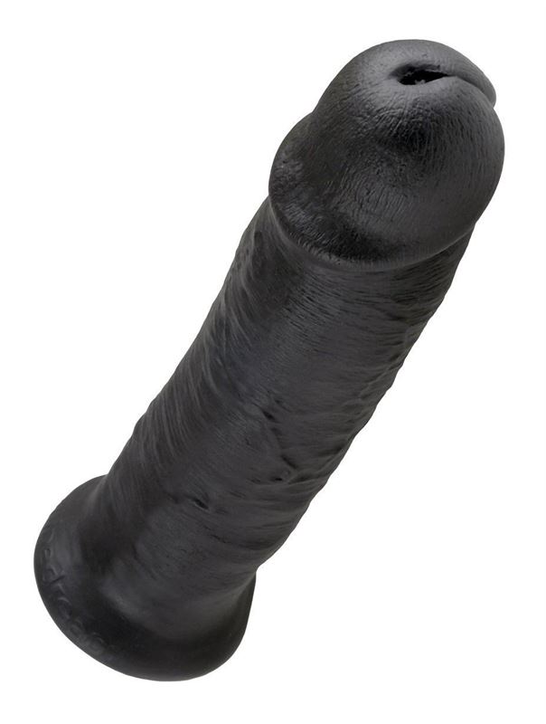 Чёрный фаллоимитатор-гигант 10" King Cock (25,4 см)