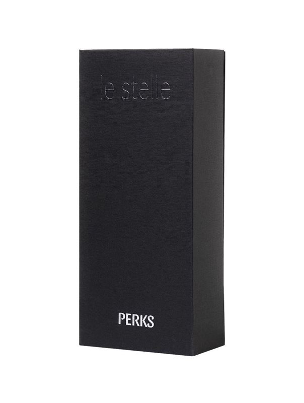 Фиолетовый вибратор Le Stelle - PERKS SERIES EX-1 с 2 сменными насадками