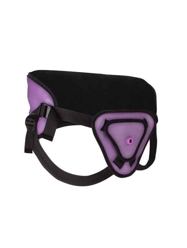 Фиолетовый страпон Deluxe Silicone Strap On 8 Inch - 20,5 см.