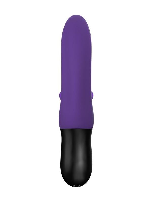 Фиолетовый пульсатор с клиторальным лепестком Bi Stronic Fusion (21,5 см)