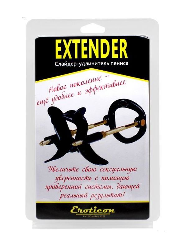 Черный удлинитель пениса Extender