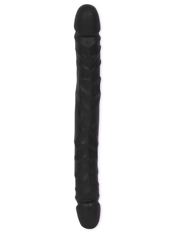 Двойной черный фаллоимитатор Black Double Dong - 45 см.