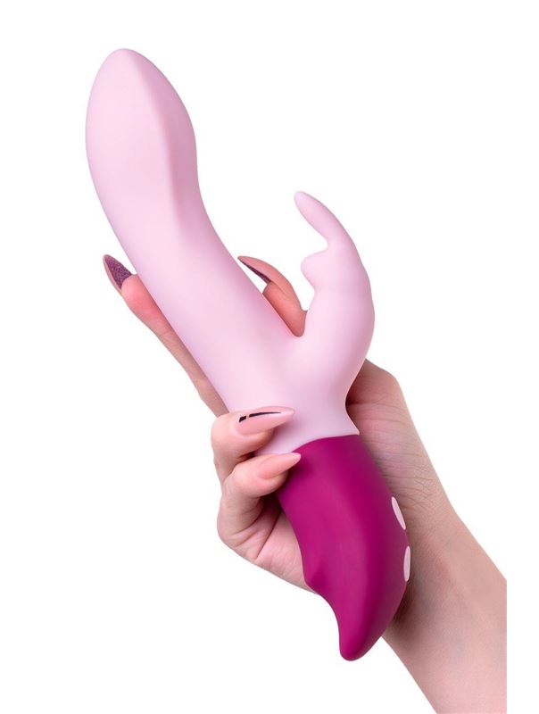 Розовый вибратор кролик Hello Rabbit (24,5 см)