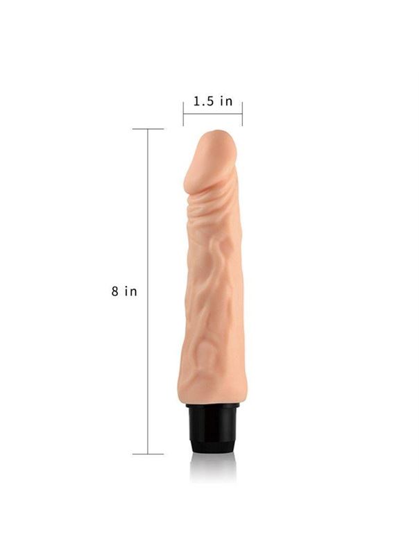 Телесный вибратор реалистик Real Feel 9 (19,5 см)