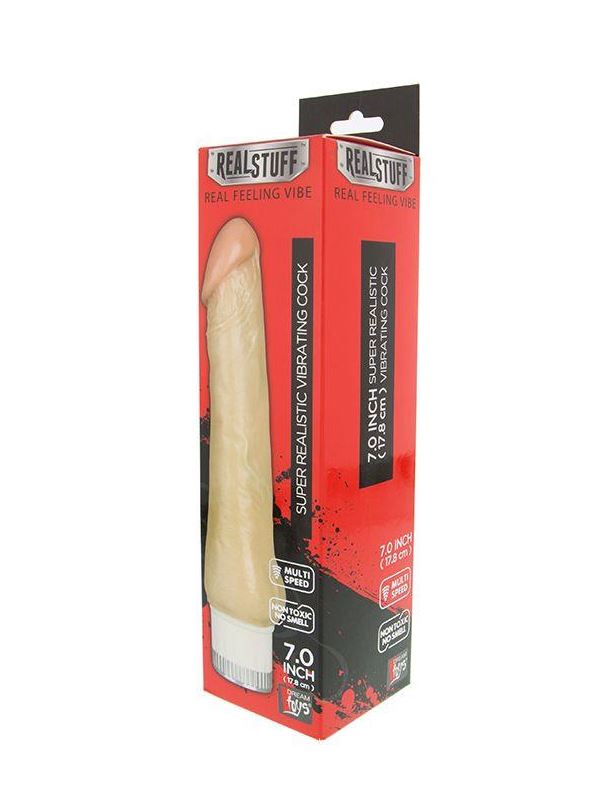 Реалистичный мультискоростной вибратор REALSTUFF 7INCH VIBRATOR (17,8 см)