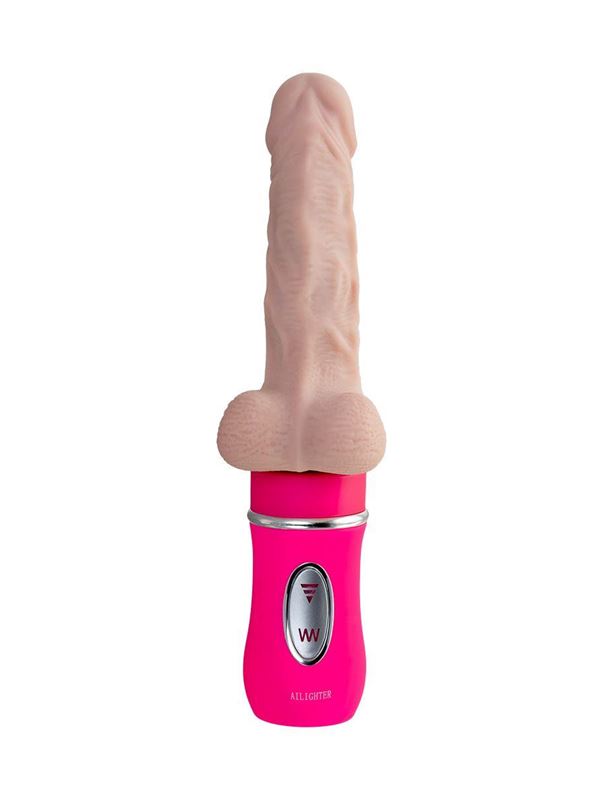 Реалистичный вибратор Ailighter Telescopic Lover с пультом ДУ (27,1 см)