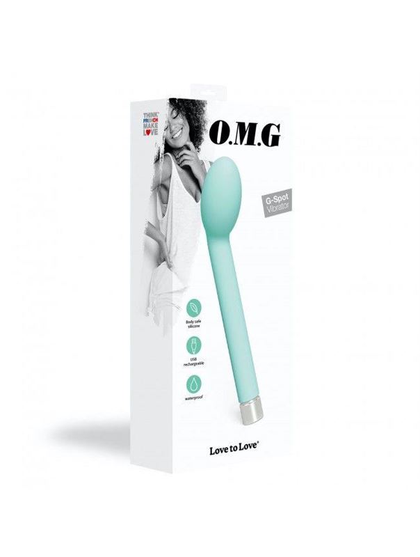Мятный вибратор O.M.G. для точки G (17 см)