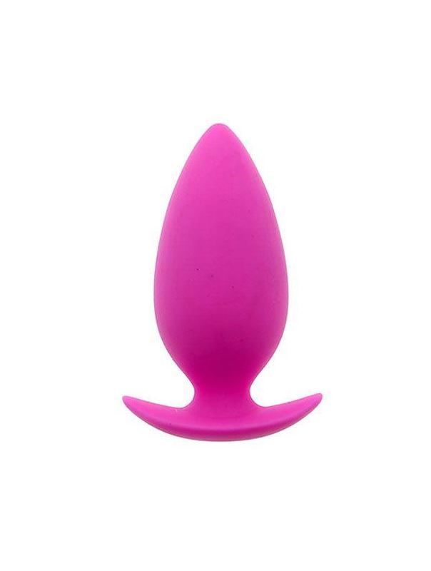 Розовая анальная втулка BOOTYFUL ANAL PLUG MEDIUM PINK - 9,8 см.