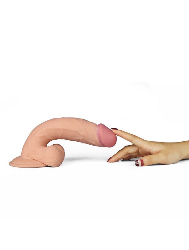 Телесный вибратор реалистик Ultra Soft Dude 9 (22 см)