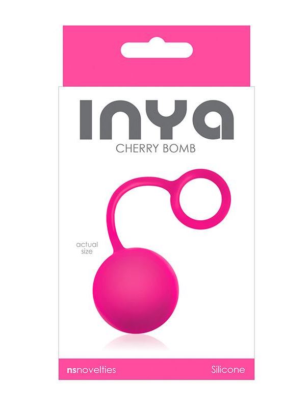 Розовый вагинальный шарик INYA Cherry Bomb Pink