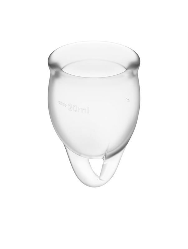 Набор прозрачных менструальных чаш Feel Confident Menstrual Cup