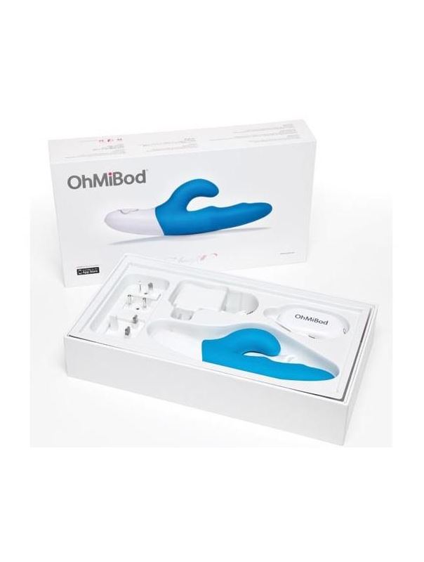 Голубой вибратор OhMiBod Freestyle W