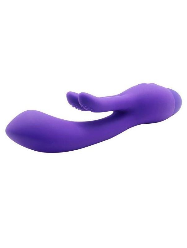 Фиолетовый вибратор INDULGENCE Frolic Bunny (18,5 см)