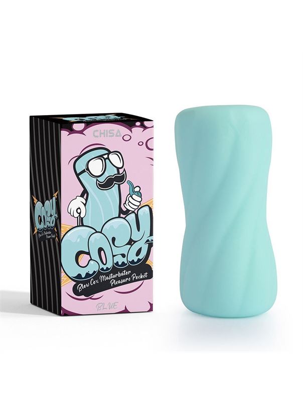 Аквамариновый мастурбатор Blow Cox Masturbator Pleasure Pocket