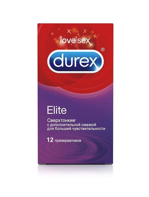 Сверхтонкие презервативы Durex Elite - 12 шт.