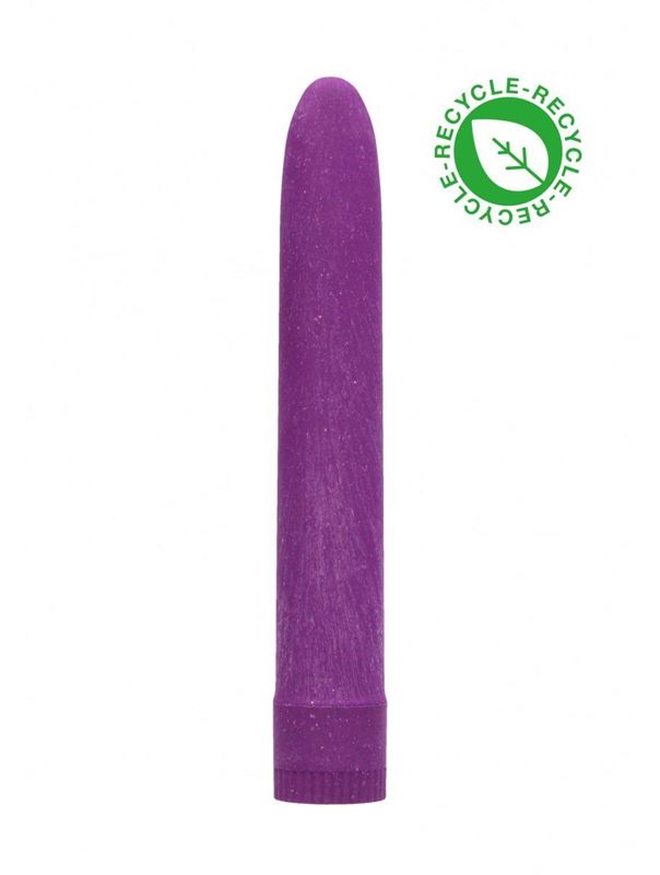 Фиолетовый эко вибратор Natural Pleasure (17,7 см)