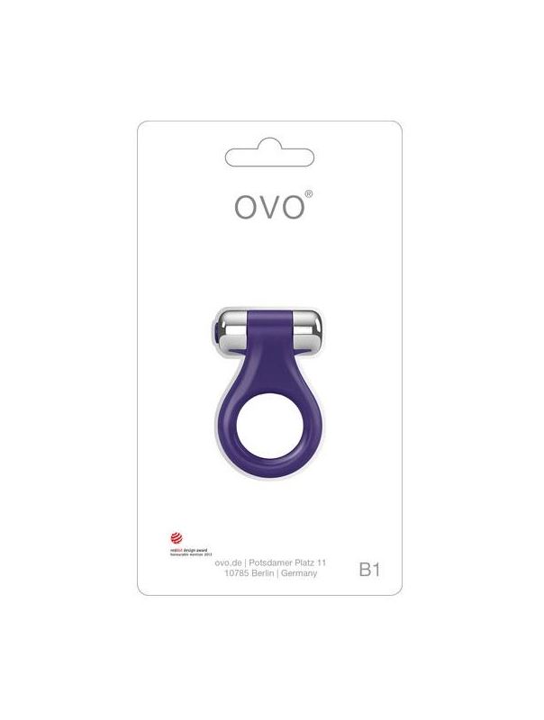 Сиреневое эрекционное кольцо OVO B1