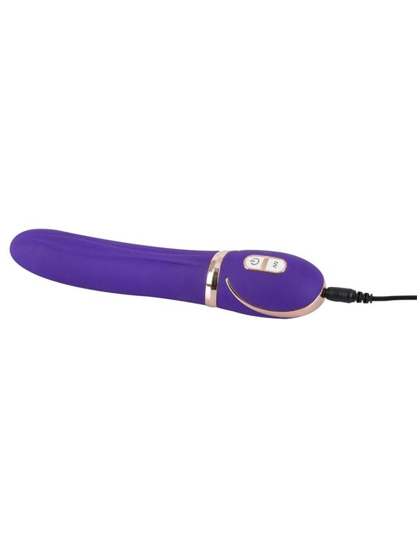 Фиолетовый вибромассажер для точки G Glam Up Purple GR - 22 см.